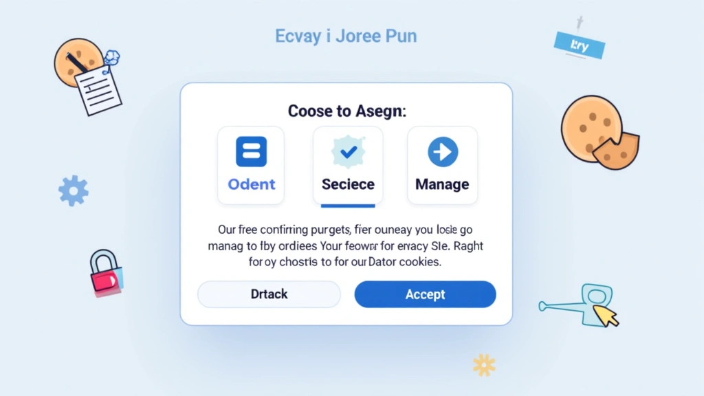 Illustration of cookie consent pop-up on a website